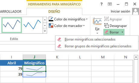 Cómo Crear Mini gráficos en Excel
