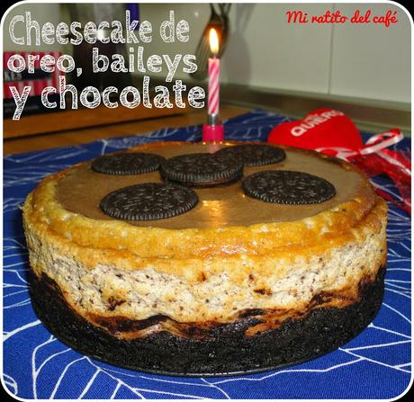 Cheesecake de oreo, baileys y chocolate