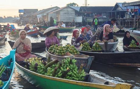 El Mercado Flotante de Banjarmasin