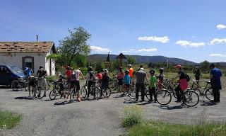 Vía Verde Ojos Negros con bicicleta
