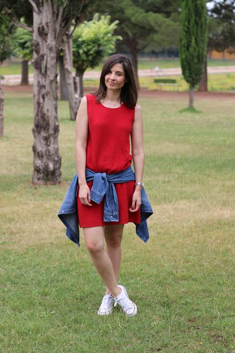 fashion blogger vestido rojo