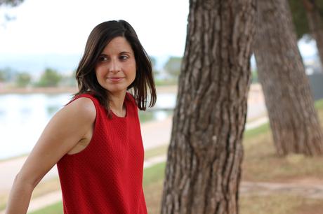 fashion blogger vestido rojo