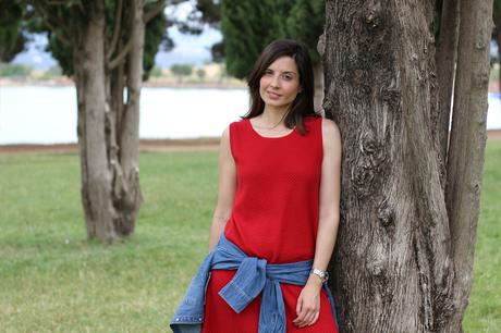 fashion blogger vestido rojo 