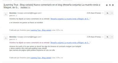 Revisaremos los comentarios por estas cosas