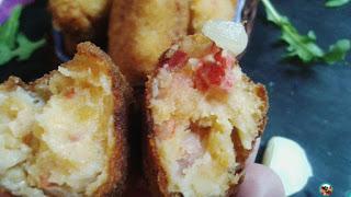 Croquetas de pollo con chorizo