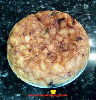 TORTILLA DE PATATAS, CEBOLLA, Y PIMIENTOS DE MI AMIGA CAROL EN OLLA GM F