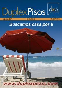 Ya está disponible la edición digital 571 de la revista DuplexPisos de Gipúzcoa.