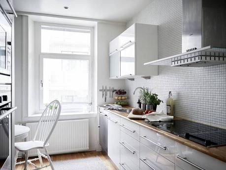 Refrescar una decoración con el color blanco pisos suecos estilo nórdico decoración salones decoración pisos pequeños decoración escandinava decoración blanco blog decoración 