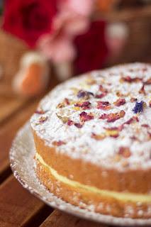 Bizcocho de pera y crema