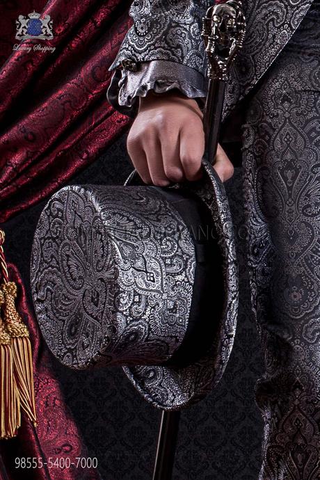 http://www.comercialmoyano.com/es/2426-sombrero-de-copa-gris-jacquard-a-juego-del-traje-98555-5400-7000-ottavio-nuccio-gala.html