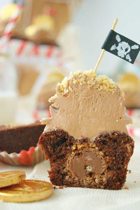 Cupcakes de Ferrero Rocher, un tesoro escondido #unagalletauncuento Cupcakes de Ferrero Rocher, un tesoro escondido #unagalletauncuento
