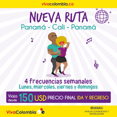 Viva Colombia anuncia nueva ruta Panamá - Cali