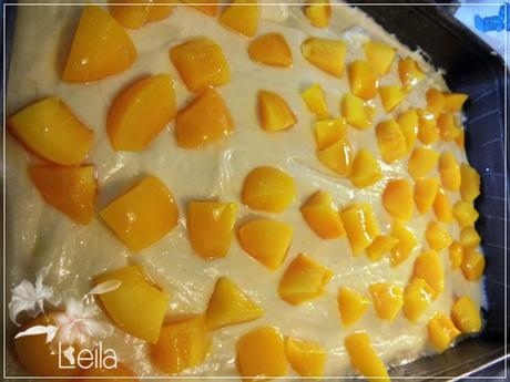 Juego de blogueros 2.0: Bizcocho con melocotón