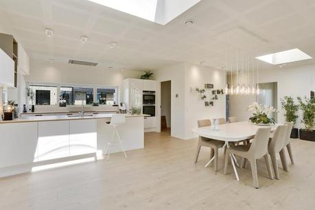 vivienda nueva paises nordicos La nueva construcción en Dinamarca estilo nórdico distribución diafana abierta decoración nórdica decoración interiores casas danesas blog decoración nórdica 