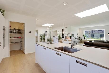 vivienda nueva paises nordicos La nueva construcción en Dinamarca estilo nórdico distribución diafana abierta decoración nórdica decoración interiores casas danesas blog decoración nórdica 