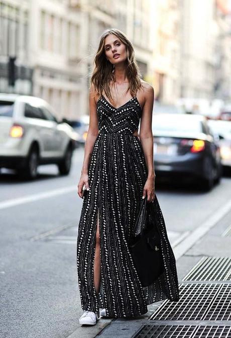 Maxi Dress + Sneakers