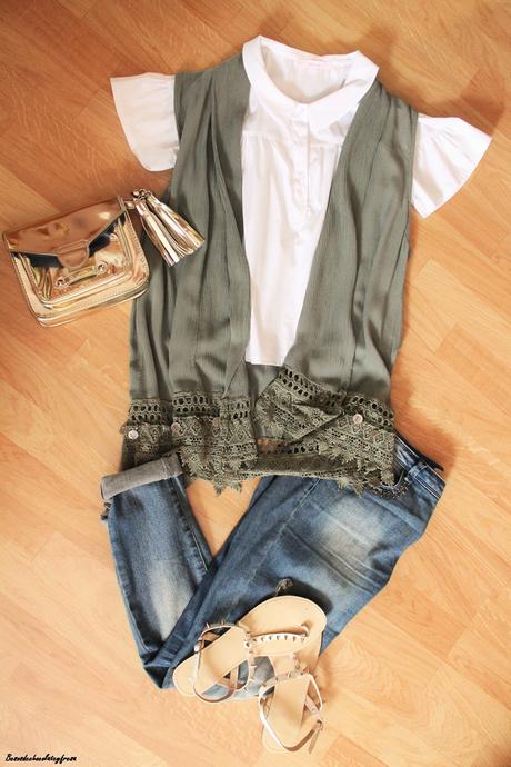 Como combinar chaleco kaki