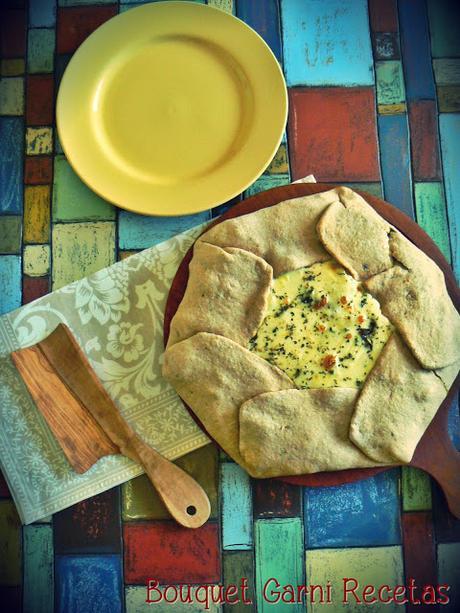 Galette de cebollas, champiñones y espinacas baby Galette de cebollas, champiñones y espinacas baby