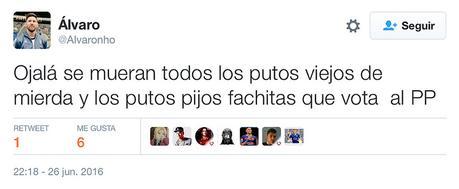 Nueva ola de insultos de la ultraizquierda contra los ancianos por la victoria del PP