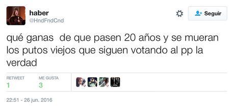 Nueva ola de insultos de la ultraizquierda contra los ancianos por la victoria del PP