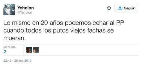Nueva ola de insultos de la ultraizquierda contra los ancianos por la victoria del PP