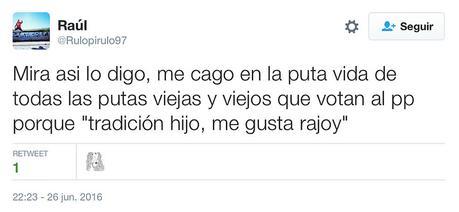 Nueva ola de insultos de la ultraizquierda contra los ancianos por la victoria del PP