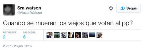 Nueva ola de insultos de la ultraizquierda contra los ancianos por la victoria del PP