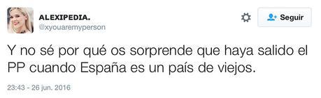 Nueva ola de insultos de la ultraizquierda contra los ancianos por la victoria del PP
