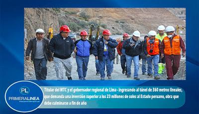 AVANZA CONSTRUCCIÓN DE TÚNEL CHACAHUARO II EN DISTRITO DE MATUCANA – HUAROCHIRÍ…