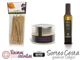 ¡¡SORTEO!! + Receta de tallarines de trompetas con crema de queso y trufa negra