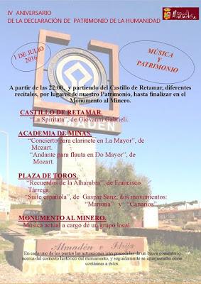 Actos culturales IV Aniversario de la Declaración de Patrimonio de la Humanidad