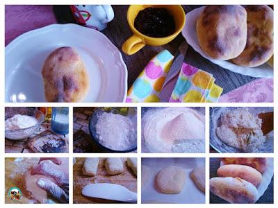 Pan naan con cerezas