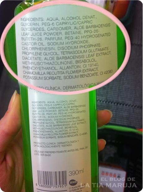 El falso “natural” del aloe vera de Mercadona