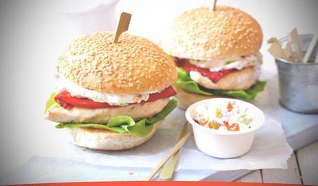 Receta de Burguers de pollo y queso de cabra Receta Burguers de pollo y queso de cabra