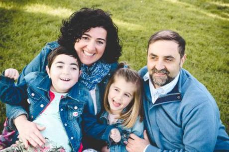 Nora y Sira con sus padres - Desde Gijón y en Bicicleta