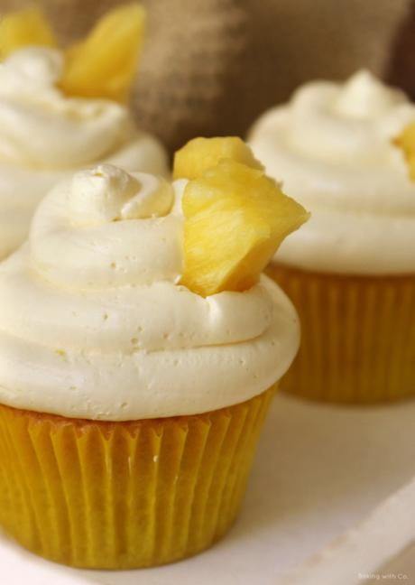 cupcakes de piña y coco