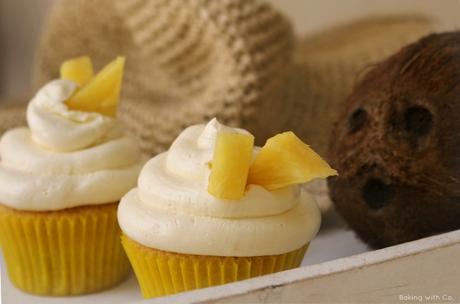 cupcakes de piña y coco