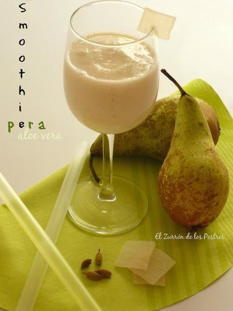 Smoothie de Pera con Aloe Vera Confitado