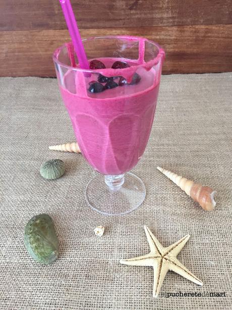 SMOOTHIE DE FRUTOS ROJOS Y CAVA ROSADO