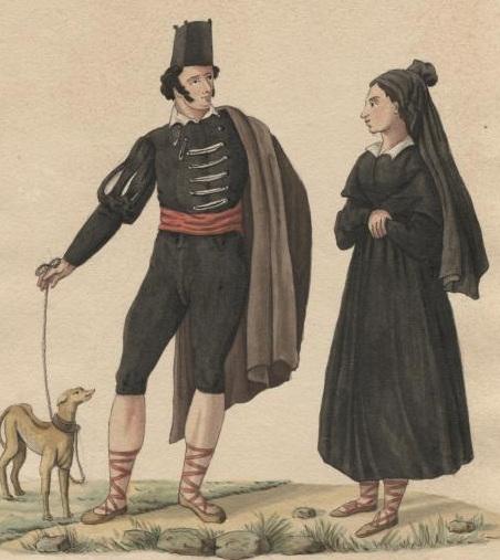 Pareja de gitanos castellanos del siglo XVIII-crop