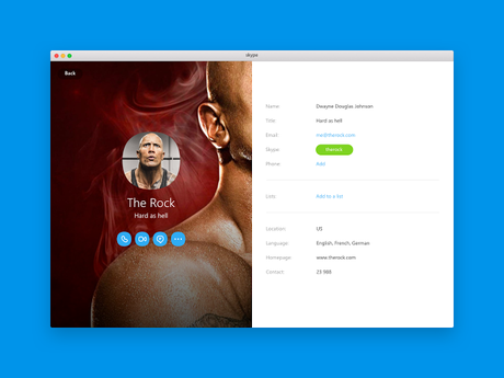 Fantástico rediseño de Skype para Mac [Concepto]