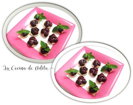 Pasteles de cerezas al kirsch