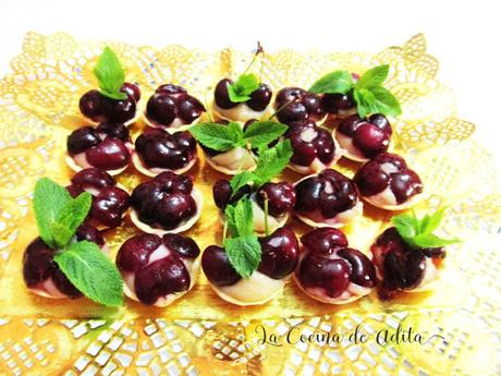 Pasteles de cerezas al kirsch