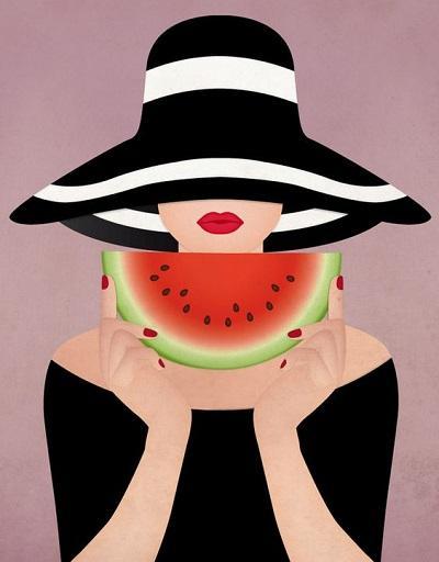 sandia-en-la-decoración-de-la-cocina