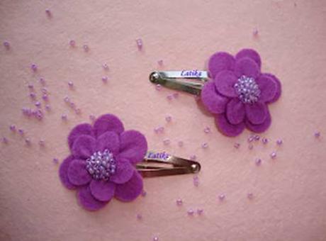 - DIY - Broches de flores de fieltro