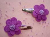 Broches flores fieltro