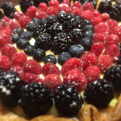 Tarta de frutas del bosque