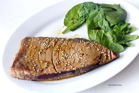 Atun plancha marinado