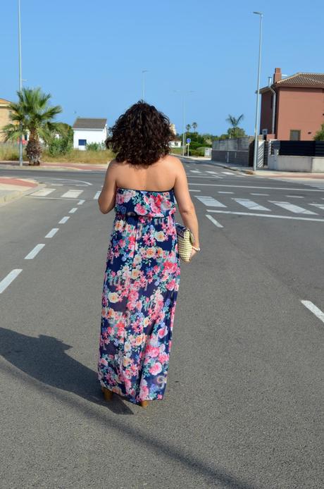 Maxi vestido de flores y clutch de Kbas_look_mivestidoazul (4)