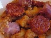 Migas chorizo torreznos